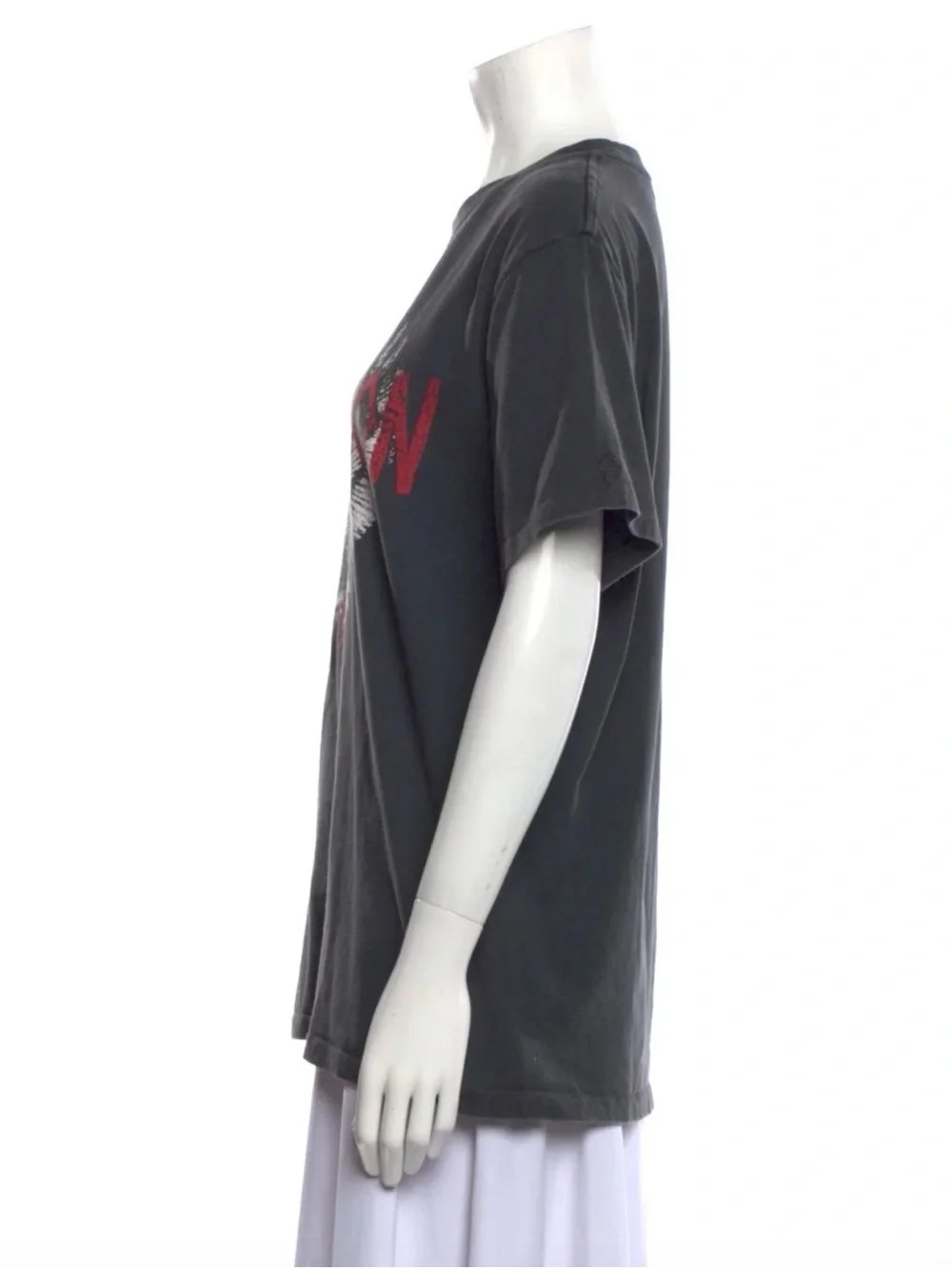 Anine Bing “Revolution” Graphic Tee – Washed Grey – Size S - Picture 2 of 3